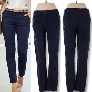 499 By Anthropologie | EUC Navy Slim High Rise Chino Pants (Size 26)